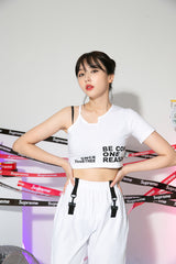 ビーコンアンバランスクロップTシャツ / TOP(8993) Beacon Unbalance Crop Tee