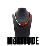 カラーキュービックボールネックレス / COLOR CUBIC BALL NECKLACE /  TRENDZ 착용