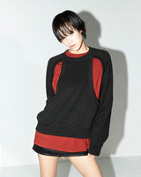 クラッキンニットスウェットシャツ/CRACKIN KNIT SWEATSHIRTS