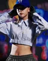 イエロータップクロップシャツ/YELLOW TAP CROP SHIRT LIGHT BLUE