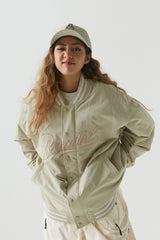 ロゴバーシティジャケット/BSR2223FWJK021 LOGO VARSITY JACKET CREAM BEIGE
