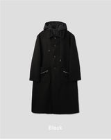 ウールセンスインナーフードコート/wool sense inner hood coat 2color