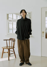 サイドバルーンパンツ / unisex side balloon pants brown
