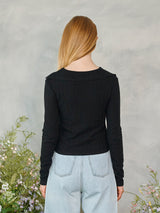 ダイアゴナルボタンニットカーディガン / Diagonal Button Knit Cardigan