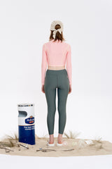 スモールチェリーウォーターレギンス / SMALL CHERRY WATER LEGGINGS [CHARCOAL]