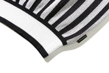 ストライプバルーンニットトップ / STRIPE BALLOON KNIT TOP_NAVY