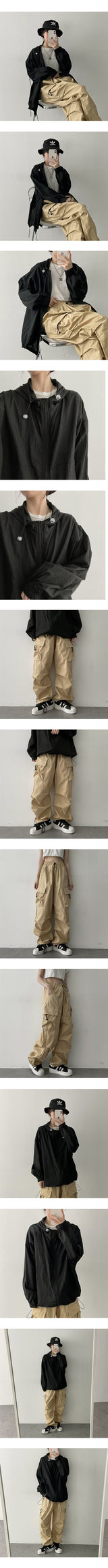 ヒップストリングワイドカーゴパンツ / Hip String Wide Cargo Pants