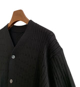 V-Neck Ribbed Cardigan (6684154527862)