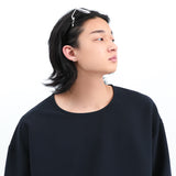 WOVEN T-SHIRT NAVY