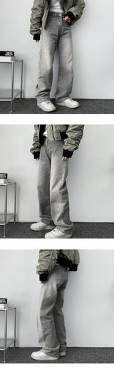 By Deep Washing Denim Pants
