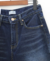 クラックディープダークブルーパンツ / No.520 Crack deep dark blue pants