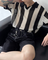 OA クロッフルカラーニットウェア / OA Croffle Collar Knitwear (4 colors)