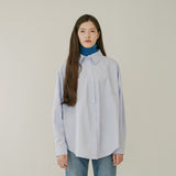 OVERSIZED LOGO SHIRT (SKY BLUE) (6645973024886)