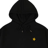 [UNISEX]Yellow odd flower embroidery hoodie