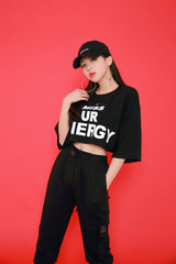 エナジーショートスリーブクロップTシャツ/TOP(7806) Energy Short Sleeve Crop Tee