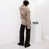 SK オーバサイズフィットショルダーボタンニット/SK Oversized Fit Shoulder Button Knitwear (4 colors)