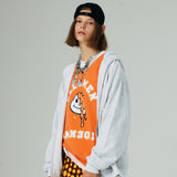 アーチプリンティングベスト/ARCH PRINTING VEST-WASHING ORANGE