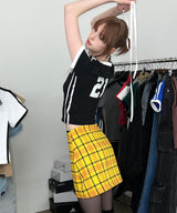 ORIGINAL MINI CHECK SKIRT (YELLOW)