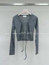 Corset V-neck T-shirt & Cardigan
