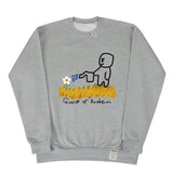 [UNISEX] Human Water The Flower White Clip Sweatshirt (6655517098102)