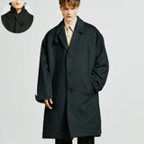 collar up single overfit coat black (6615482171510)