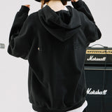 オーバーフィットレタリングパーカー/OVERFIT LETTERING HOODIE-BLACK