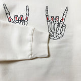 HAND SIGN SWEAT SHIRT CREAM (6614600384630)