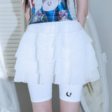 0 8 ティアードスカートレギンス / 0 8 tiered skirt leggings  - WHITE