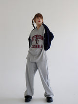JeffersonVネックスウェットシャツ/Jefferson V-Neck Sweatshirt (2color)ね