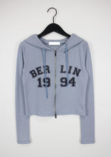 ベルリン2WAYクロップフードジップアップ / Berlin Two-Way Crop Hood Zip Up (4color)