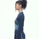 ムーンウォーマー グラフィック クロップ Tシャツ / MOON WARMER GRAPHIC CROP T