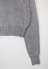 カシミアニットジップアップ / Cashmere knit zip-up (3color)