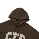  CEC ARCH LOGO HOODIE(BROWN)