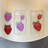 ストロベリーフォンケース (ジェルハード) / Strawberry phone case (jell hard)