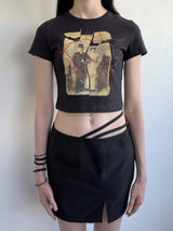 ブロークンピクチャーTシャツ / Broken Picture Tee BLACK