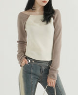 Joy Raglan Long Sleeve Boatneck Top