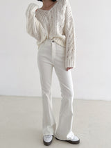 no.2356 ライズブーツカットパンツ / no.2356 Raised Bootcut Pants (2color)