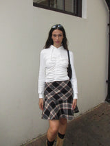 SHIRRING HOODIE (WHITE)
