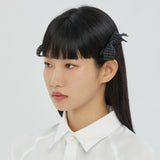 ツイードリボンヘアピン (1ea)