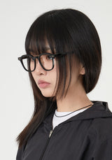 Horn rimmed soft nose pad eyewear
