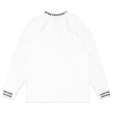 TZ RIB OVERSIZED LONG SLEEVE TEE - WHITE