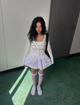 キッチュレースリボンブラカップノースリーブ