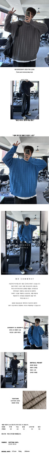 never loosefit round knit