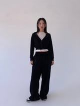 Chewing halter slit tee