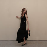 Black Halter Neck Top