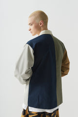 ロゴカラーコットンベーシックジャケット/BSR2223FWJK066 LOGO COLLAR COTTON BASIC JACKET MIX