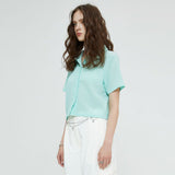 リラックスクリンクルシャツ / RELAXED CRINKLE SHIRT (MINT)