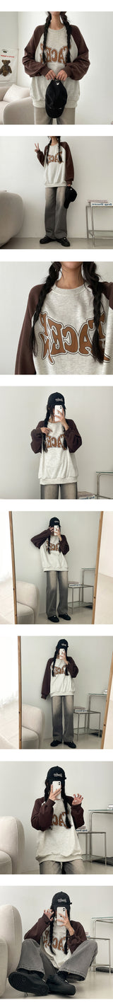 Teezer Colored Raglan Sweatshirt