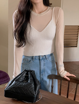 MY クリームスリムフィットベーシックTシャツ