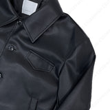 FLユースクロップドレザージャケット/FL Youth Cropped Leather Jacket (2 colors)